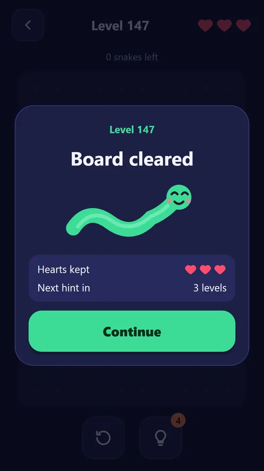 The board cleared screen